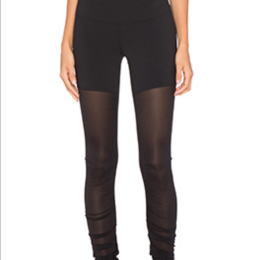 Alo goddess leggings with mesh